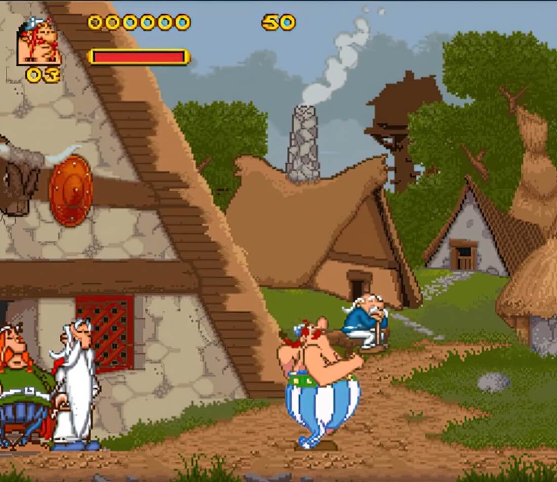 Asterix & Obelix - геймплей игры Super Nintendo\Famicom